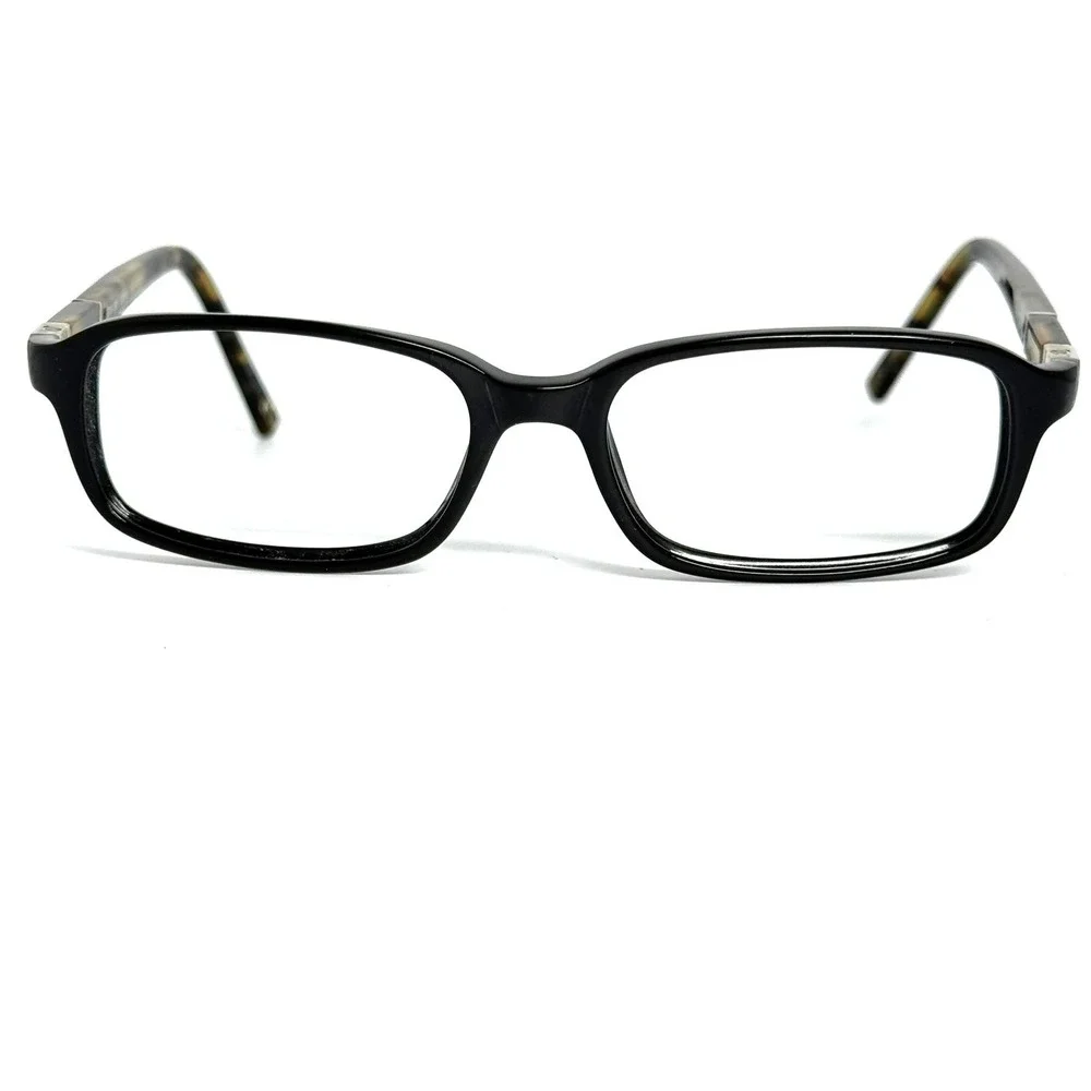 Tourneau T054 Black Tortoise Rectangular Eyeglasses Frames 52-16-140